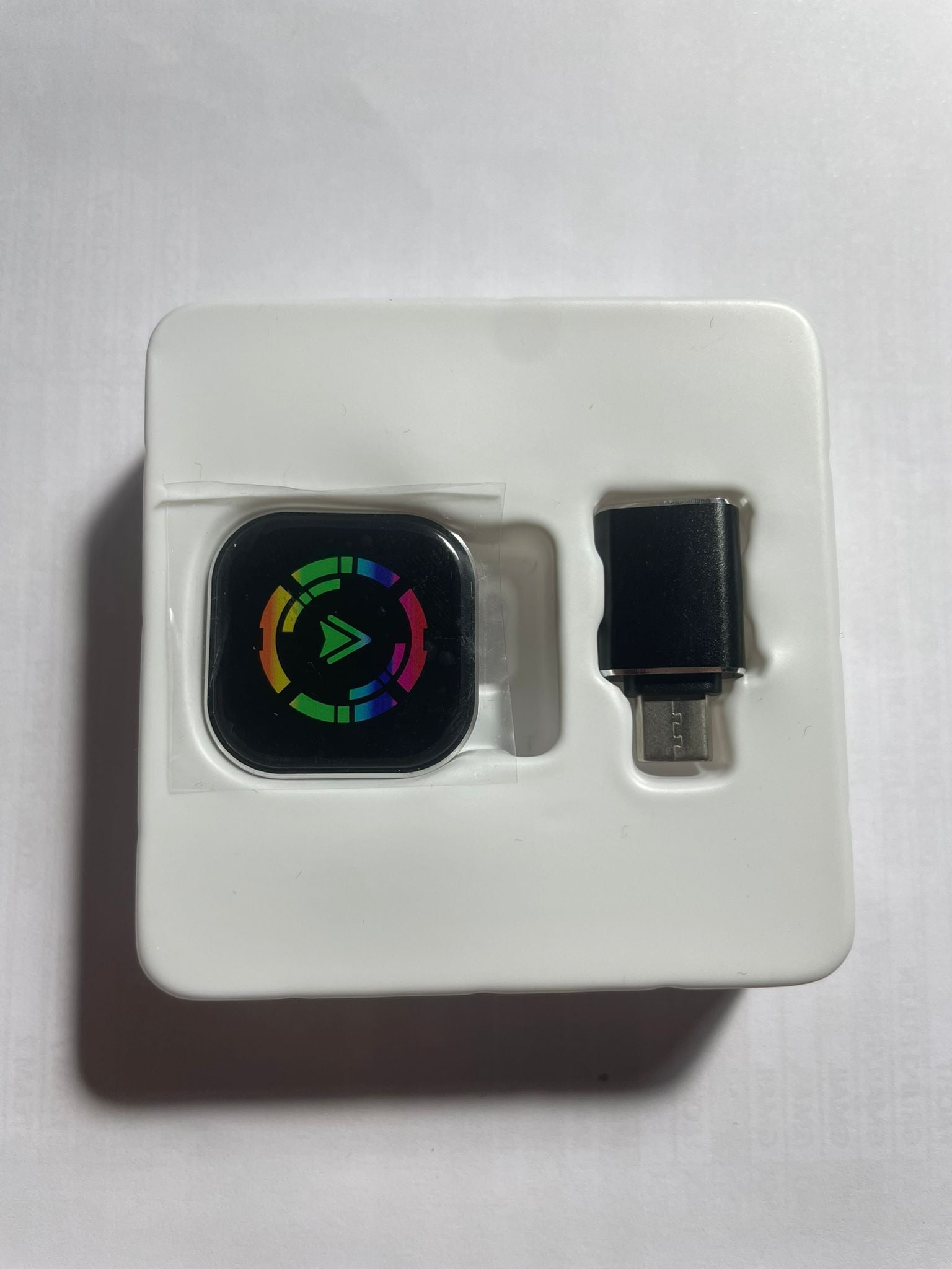 Adaptador CarPlay inalámbrico 2 en 1 para iPhone y para iOS 10 o versiones superiores Adaptador Android Auto Plug and Play con interfaz USB  y USB C