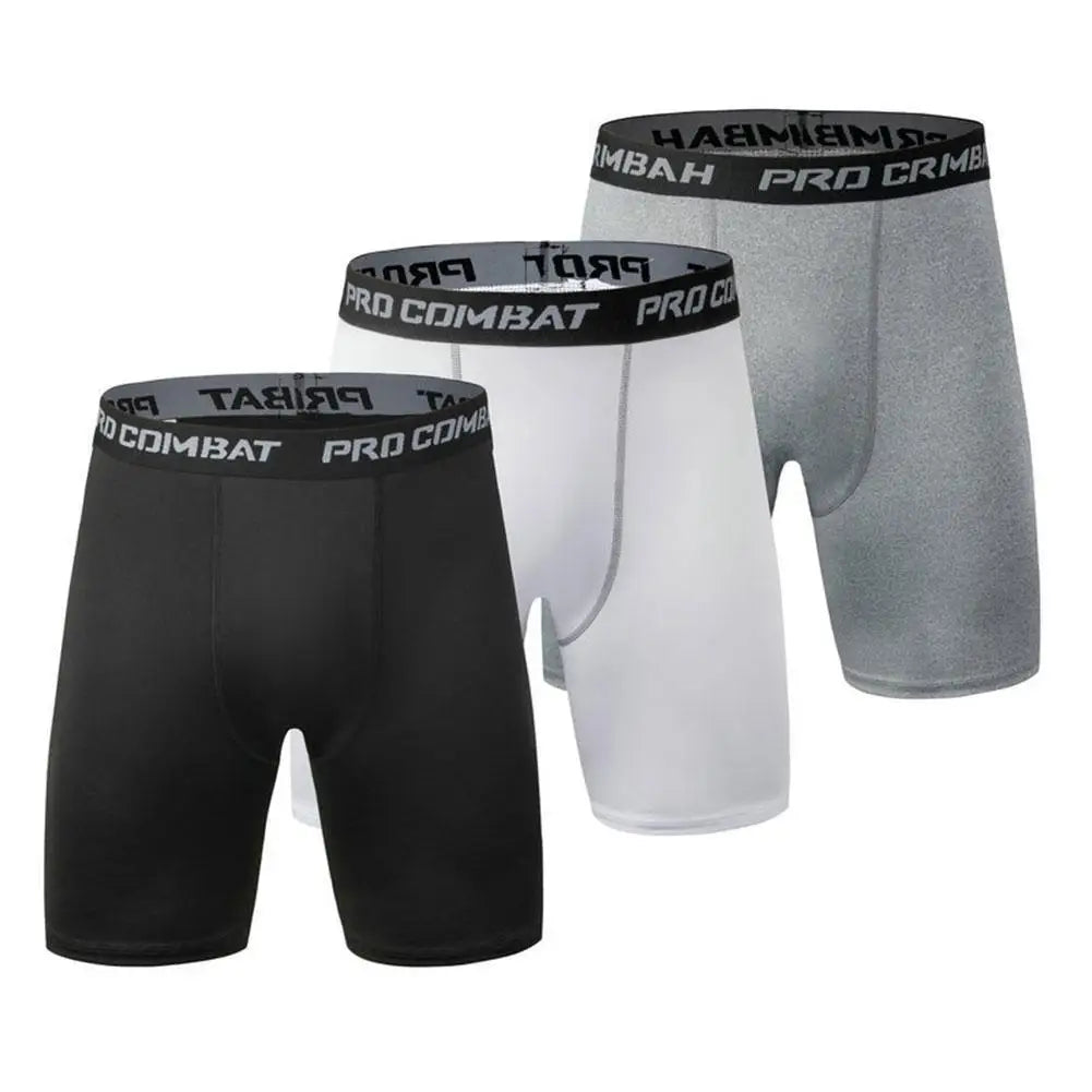 PROCOMBAT
Pantalones cortos deportivos para hombre, de secado rápido, ajustados, para correr y fitness