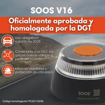Luz Emergencia Coche Homologado DGT, con SIM y Datos Pagados hasta 2038, Baliza v16 Homologada dgt con Geolocalizador, Obligato