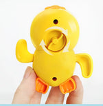 Juguetes de baño para bebés para niños, juego de agua, pequeño pato amarillo nadando, bebés, niños juegan con agua, patito, pequeña tortuga, niños y niñas